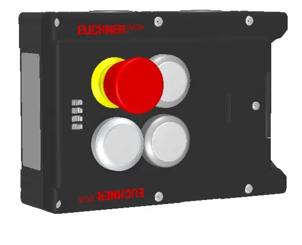 Produktfoto 1 von Euchner MGB-L1-ARA-AR1A1-M-R-121392, Zuhaltemodul mit 3 Taster, Not-Halt