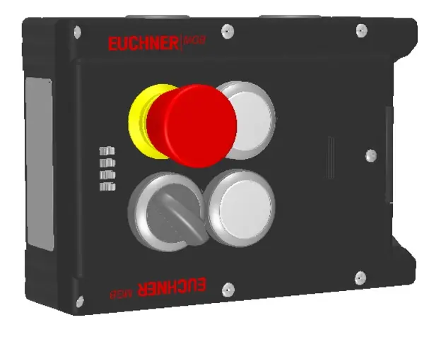 Produktfoto 1 von Euchner MGB-L1-ARA-AP7A1-M-R-121404, Zuhaltemodul+2 Taster, Not-Halt