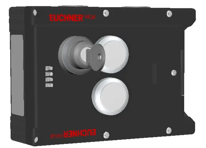 Produktfoto 1 von Euchner MGB-L1-ARA-AN3A1-M-R-121419, Zuhaltemodul+2 Taster, Schlüsselschalter