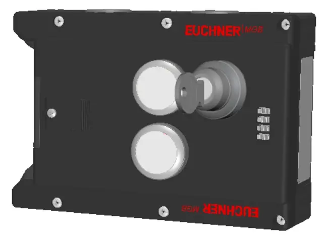Produktfoto 1 von Euchner MGB-L1-ARA-AN3A1-M-L-121421, Zuhaltemodul+2 Taster, Schlüsselschalter
