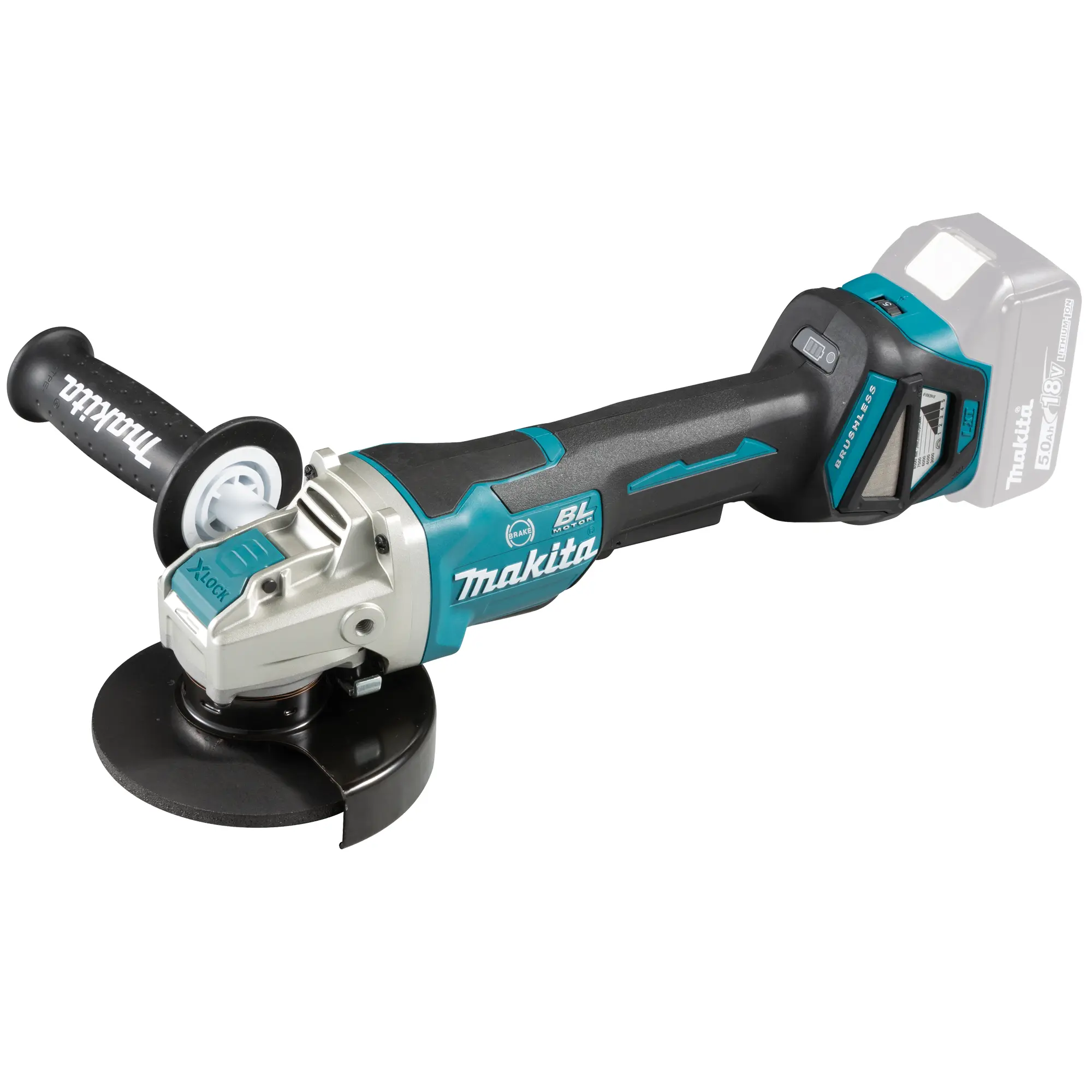 Produktfoto 1 von Makita DGA519Z, Akku-Winkelschleifer (Schwarz, Blau, 140), P\n: 153620