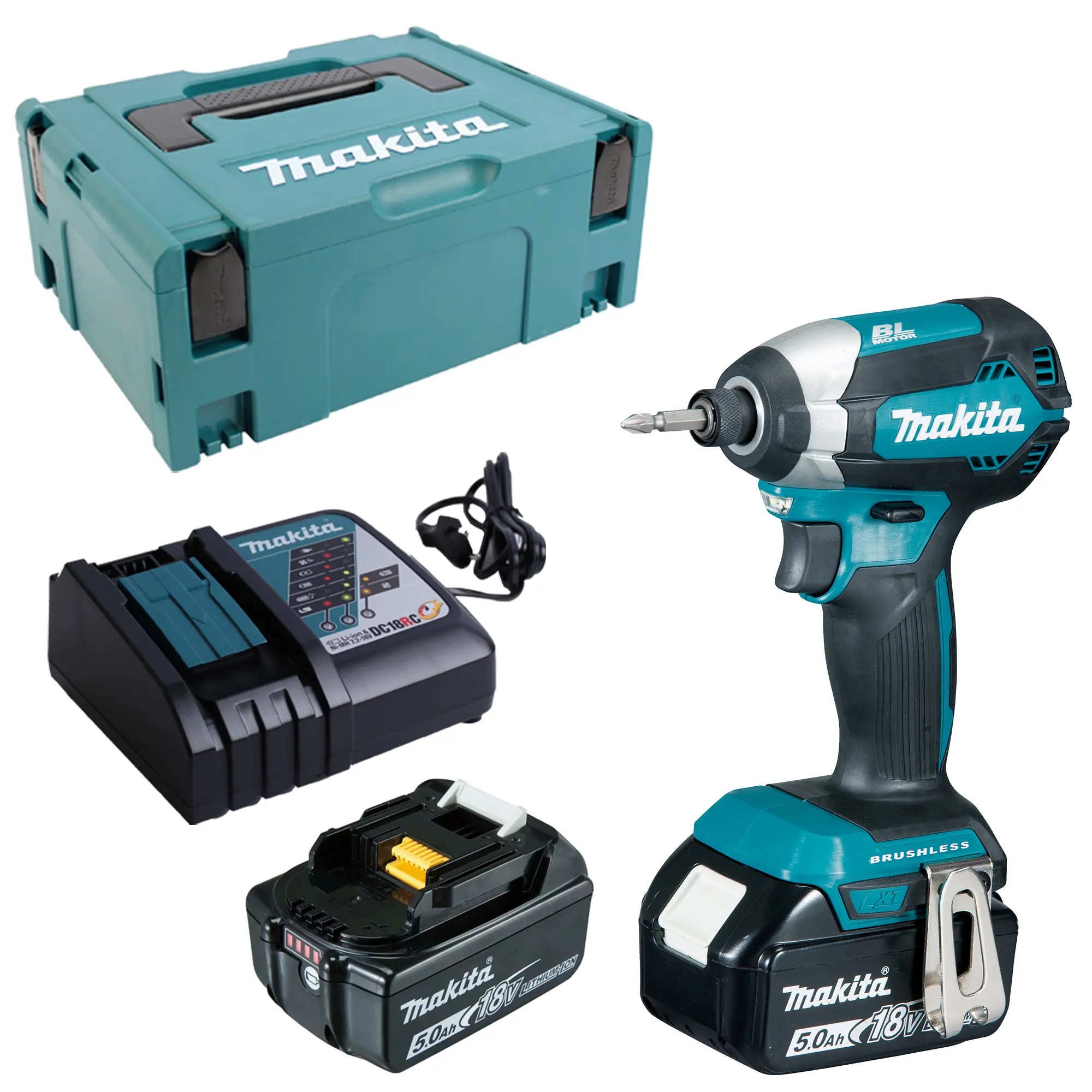 Produktfoto 1 von Makita DTD153RTJ, Schrauber Akku-Schlagschrauber (Schwarz, Blau, 79)