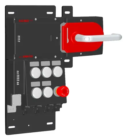 Produktfoto 1 von Euchner MGB-L2HB-PNA-R-121837, Zuhalteset+6 Bedienelementen, Push-Pull Stecker