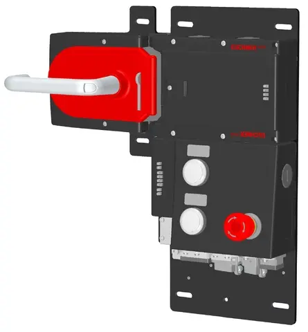 Produktfoto 1 von Euchner MGB-L1HB-PNA-L-121847, Zuhalteset + 3 Bedienelementen, Push-Pull Stecker