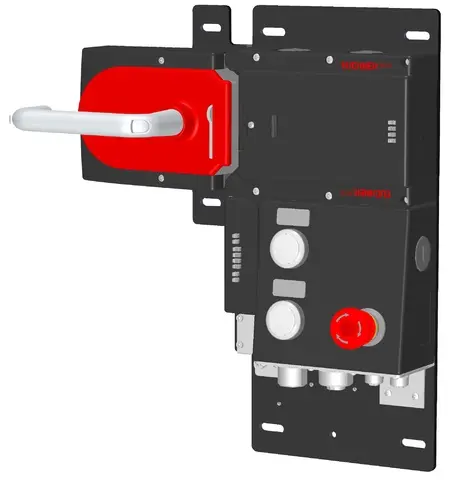 Produktfoto 1 von Euchner MGB-L2HB-PNA-L-121864, Zuhalteset+3 Bedienelementen, 7/8 und M12 Stecker