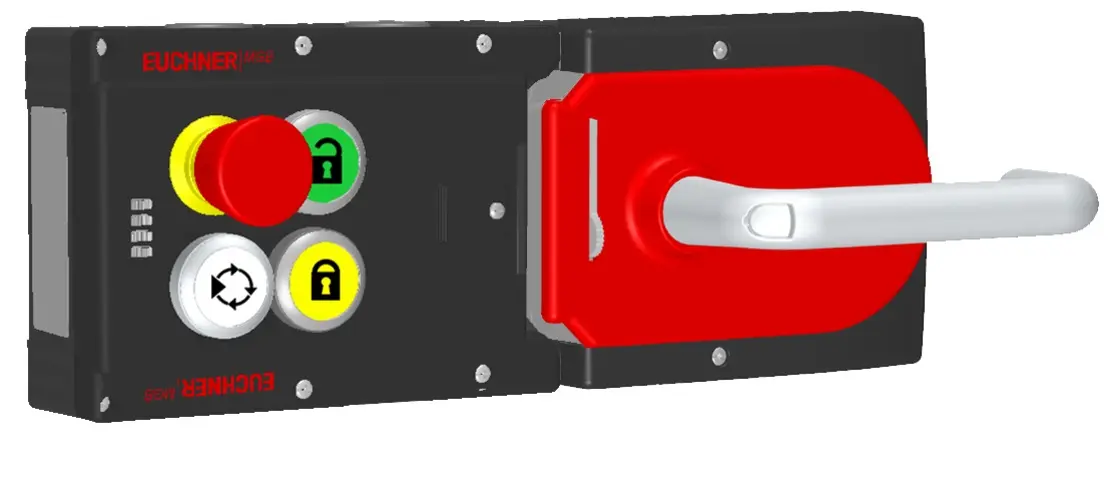 Produktfoto 1 von Euchner MGB-L1H-ARA-R-122236, Zuhalteset mit 3 Taster, Not-Halt