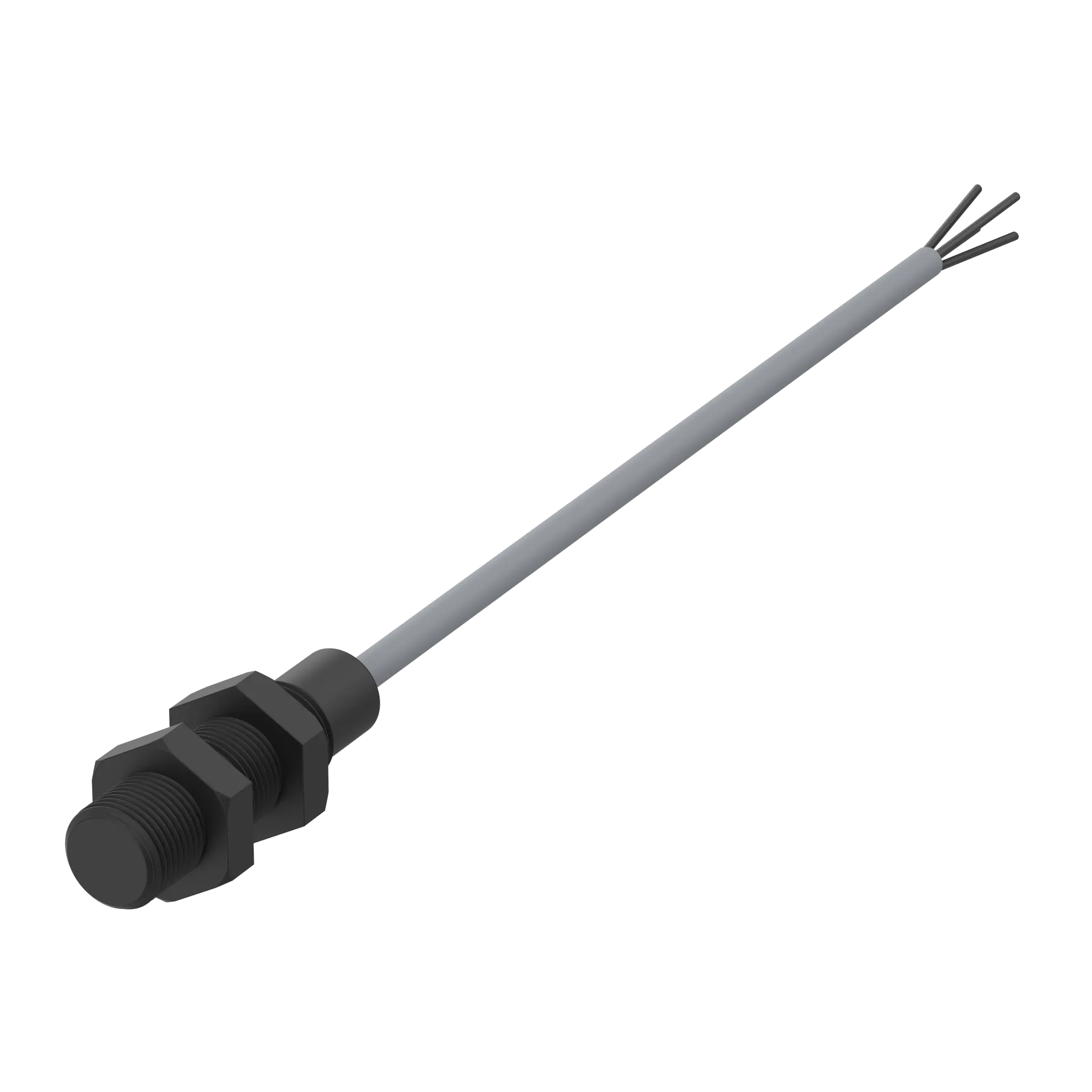Produktfoto 1 von Elobau 122V62-8, Sicherheitssensor, magnetisch betätigt, Schließer/Öffner, 8m Kabel