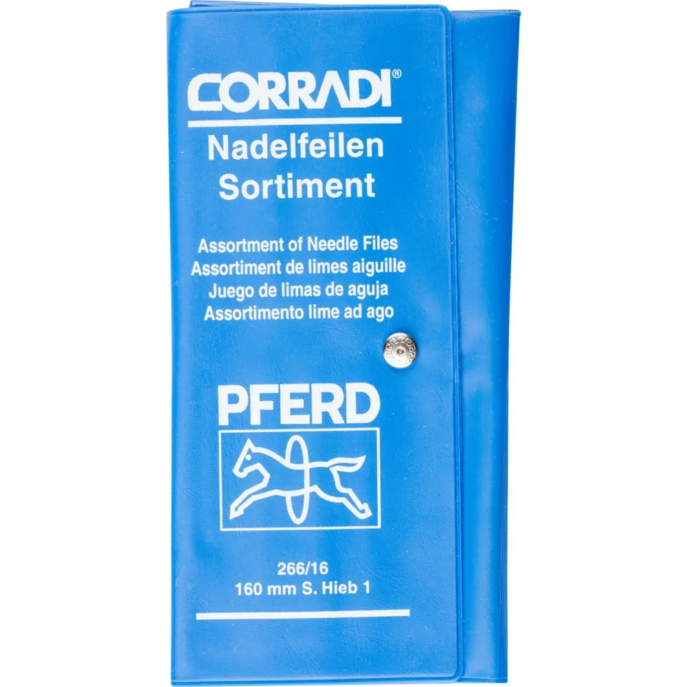 Produktfoto 1 von PFERD Tools 12314082, Präz.-Nadelfeilen-Set 12-tlg. Rolltasche 160mm Hieb 1