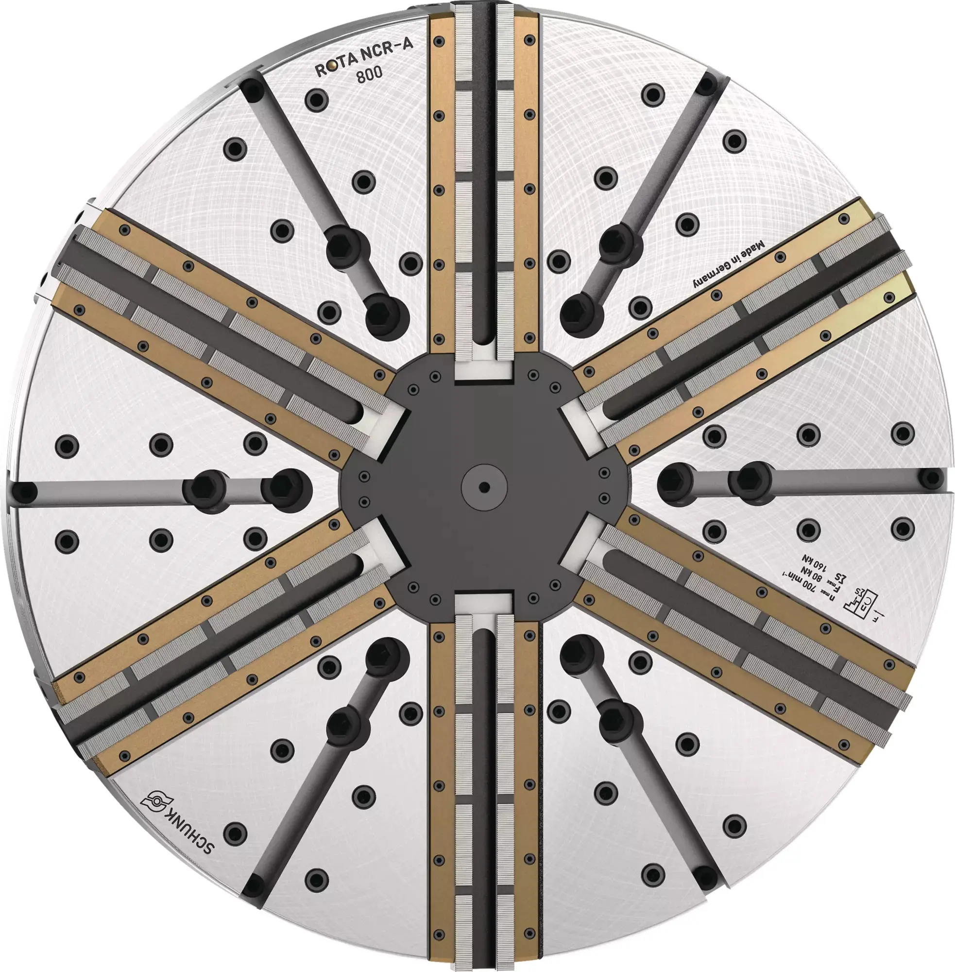 Produktfoto 1 von SCHUNK ROTA NCR-A 800 Z520-SV90°, Abgedichtetes 6-Backen-Kraftspannfutter