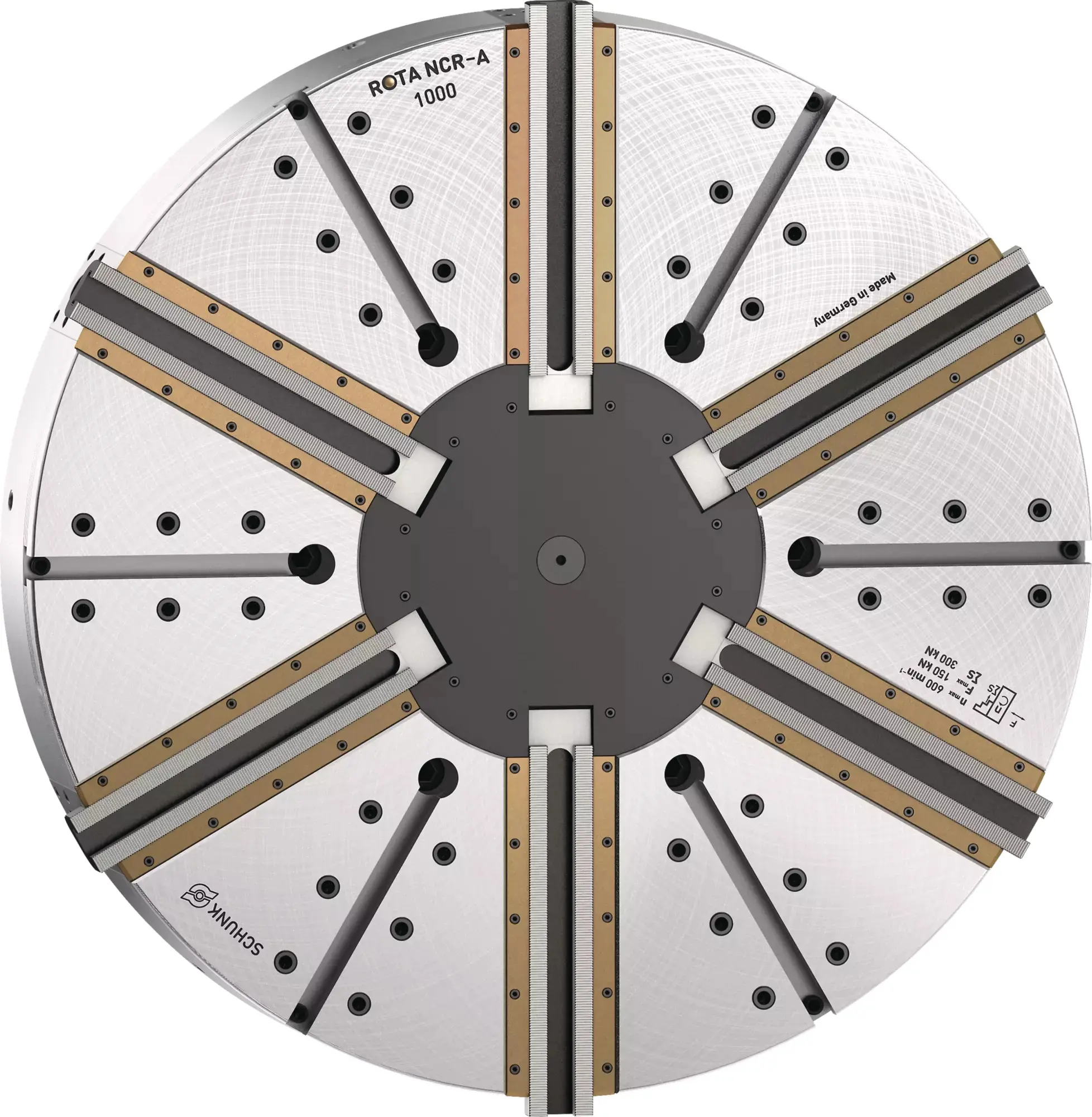 Produktfoto 1 von SCHUNK ROTA NCR-A 1000 Z520-SV90°, Abgedichtetes 6-Backen-Kraftspannfutter