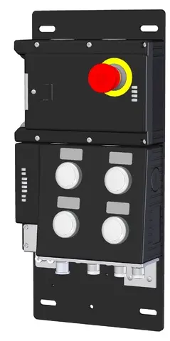 Produktfoto 1 von Euchner MGB-L1B-EIA-L-136390, Zuhaltemodul mit 4 Tastern, Not-Halt