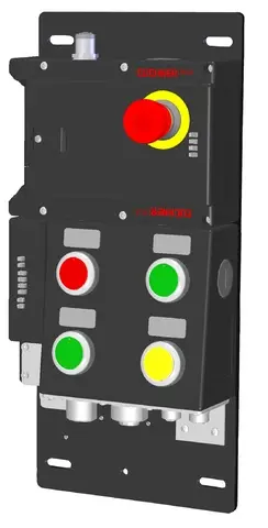 Produktfoto 1 von Euchner MGB-L2B-EIA-L-136525, Zuhaltemodul+4 Tastern, Not-Halt