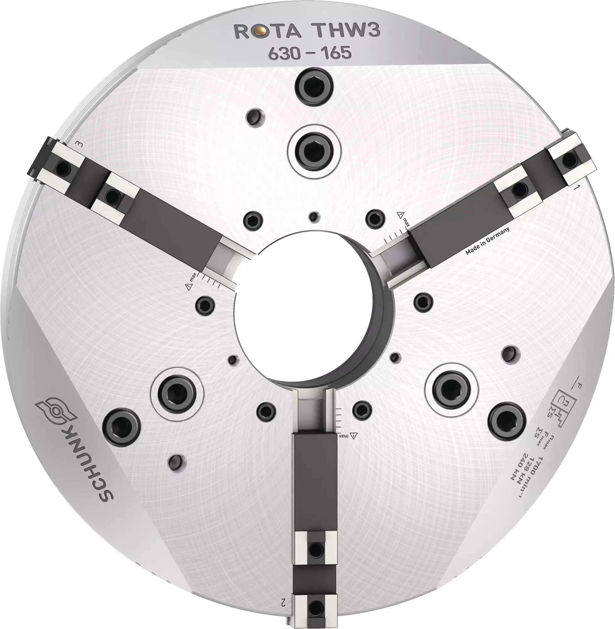 Produktfoto 1 von SCHUNK ROTA THW3 630-165 Z520-GBK, Kraftspannfutter