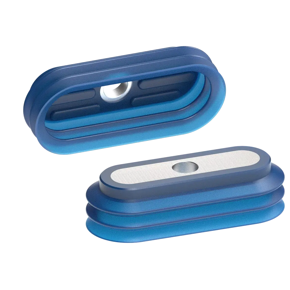 Produktfoto 1 von FIPA 137.205x82.1.V, Oval-Balgensauger 205x82 mm (2,5 Balgen) Vinyl blau
