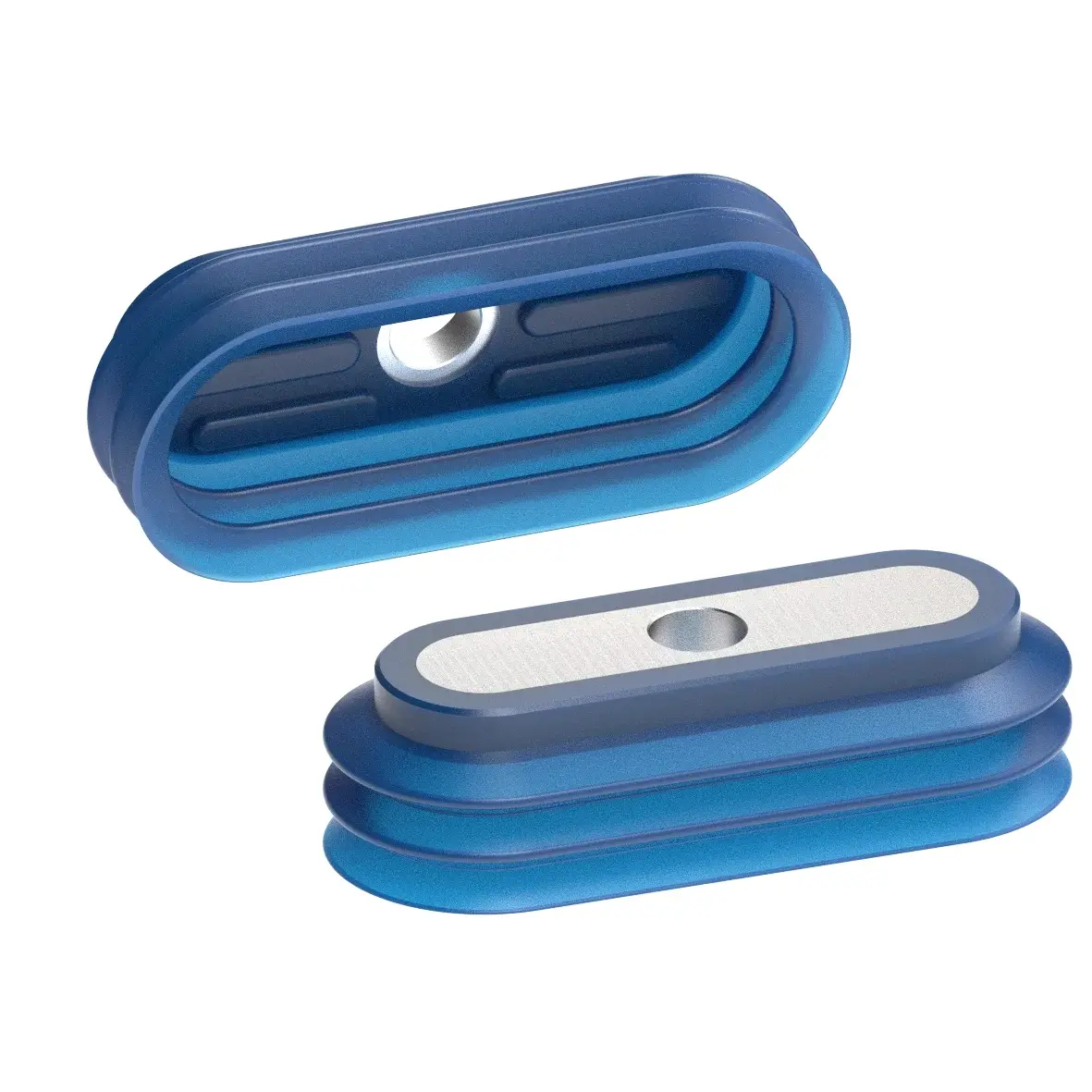Produktfoto 1 von FIPA 137.205x82.1.V, Oval-Balgensauger 205x82 mm (2,5 Balgen) Vinyl blau