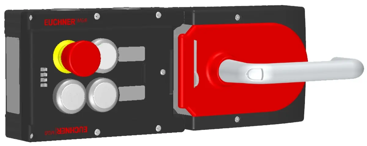 Produktfoto 1 von Euchner MGB-L1H-APA-R-137327, Zuhalteset mit 3 Taster, Not-Halt