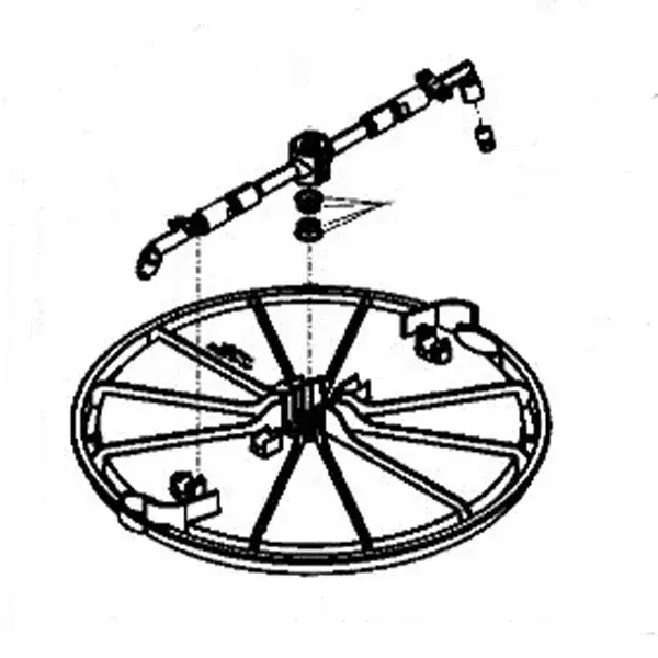 Produktfoto 1 von Kränzle Rotor für RoundCleaner UFO 350 Edelstahl