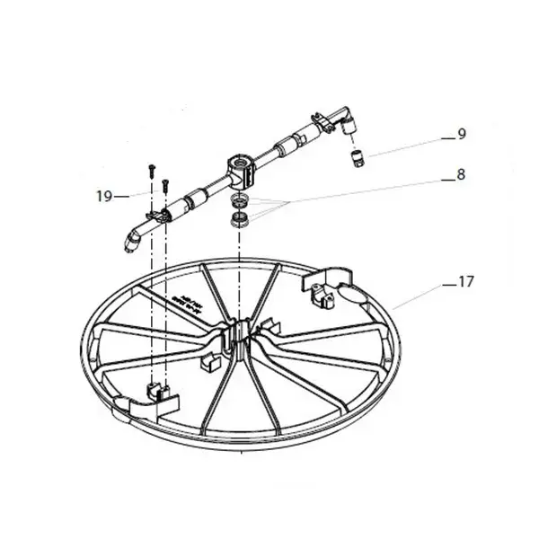 Produktfoto 1 von Kränzle Rotor, für UFO 350 Edelstahl, Düsensystem 045