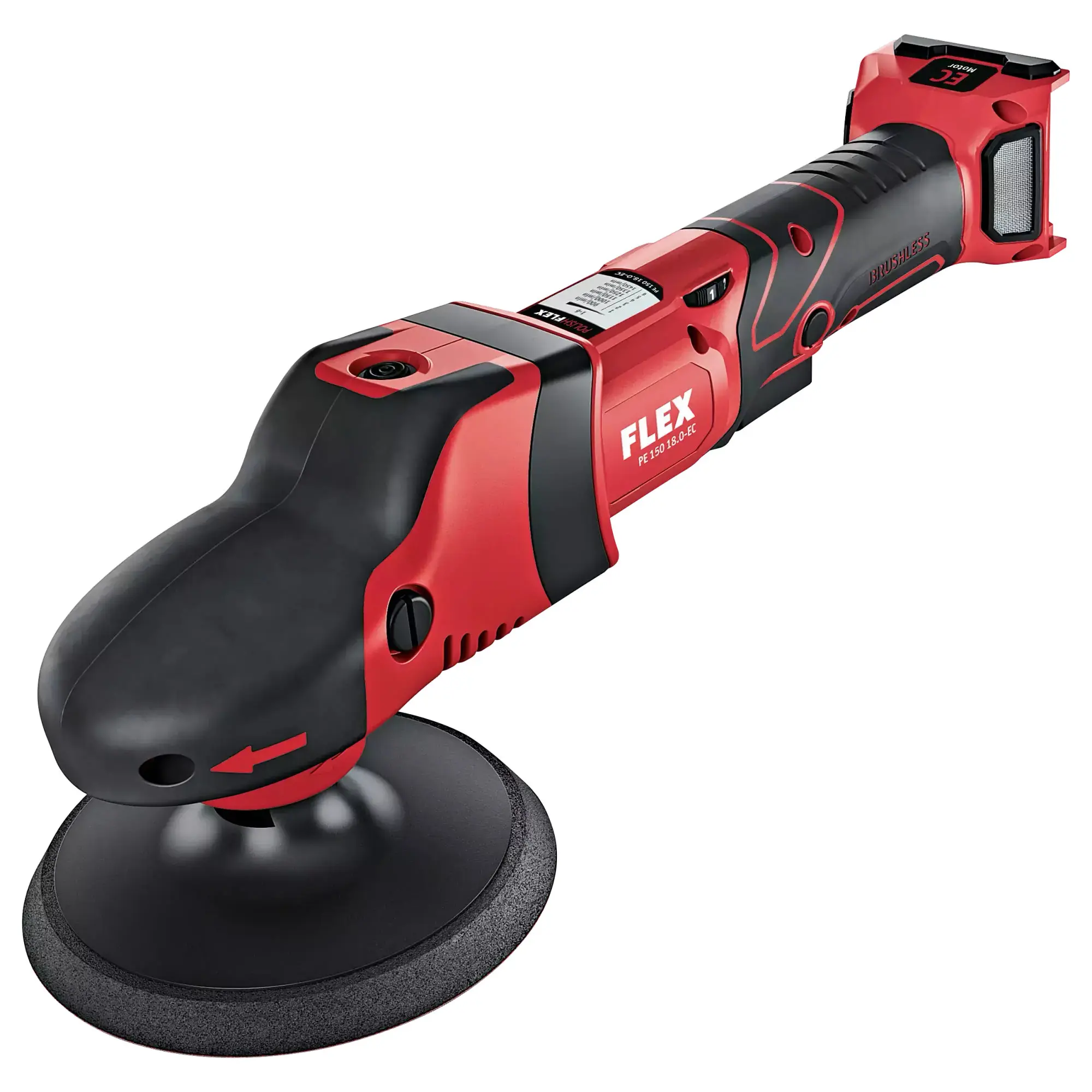 Produktfoto 1 von FLEX Tools 493856, Akku Polierer PE 150 18.0-EC ohne Akku & Ladegerät im Karton