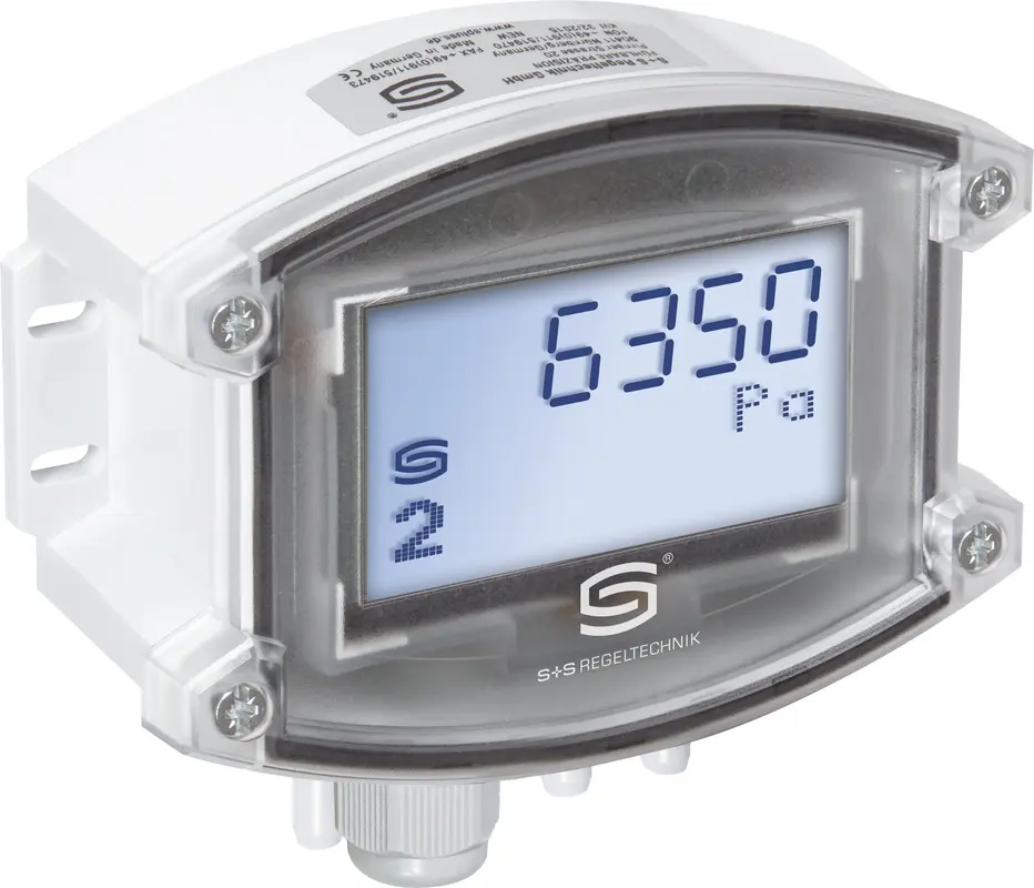 Produktfoto 1 von S+S REGELTECHNIK 1301-712A-4930-200 7229 LCD Dual-Drucksensor als
