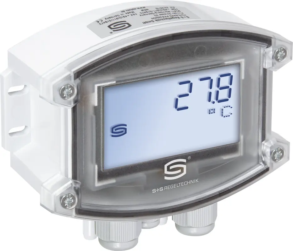 Produktfoto 1 von S+S REGELTECHNIK 1301-7224-4910-2W0 7245T-Modbus LCD Dual-Drucksensor als