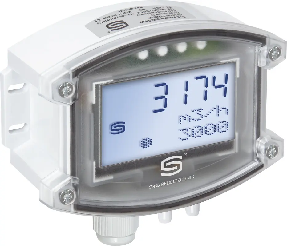 Produktfoto 1 von S+S REGELTECHNIK 1302-7161-4161-200 7161-UW LCD Volumendurchflussmesser