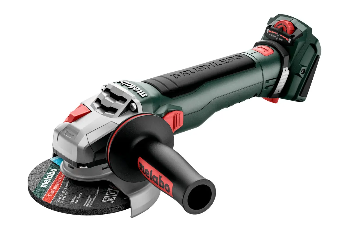 Metabo 613057850, Akku-Winkelschleifer WVB 18 LT BL 11-125 Quick im Karton