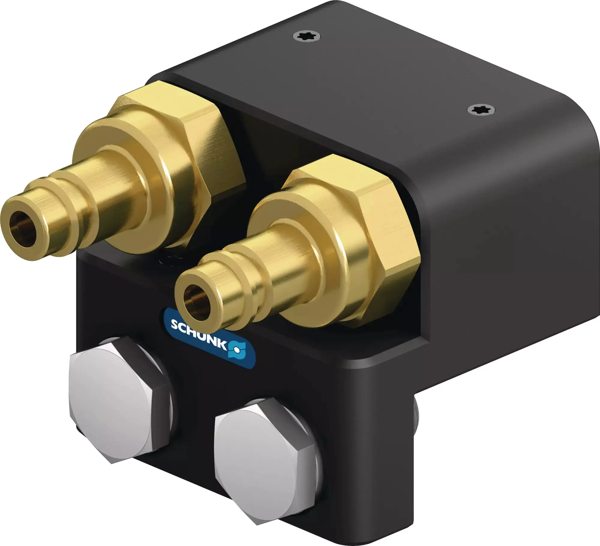 Produktfoto 1 von SCHUNK ASL 2-G1/8, Zubehör Nullpunktspannsysteme Standard, Anschlussleiste