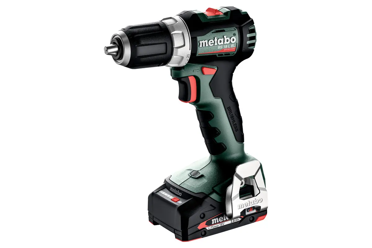 Produktfoto 1 von Metabo 613155500, Akku-Bohrschrauber BS 18 L BL  metaBOX 145; 18V 2x2Ah Li-Power + SC 30