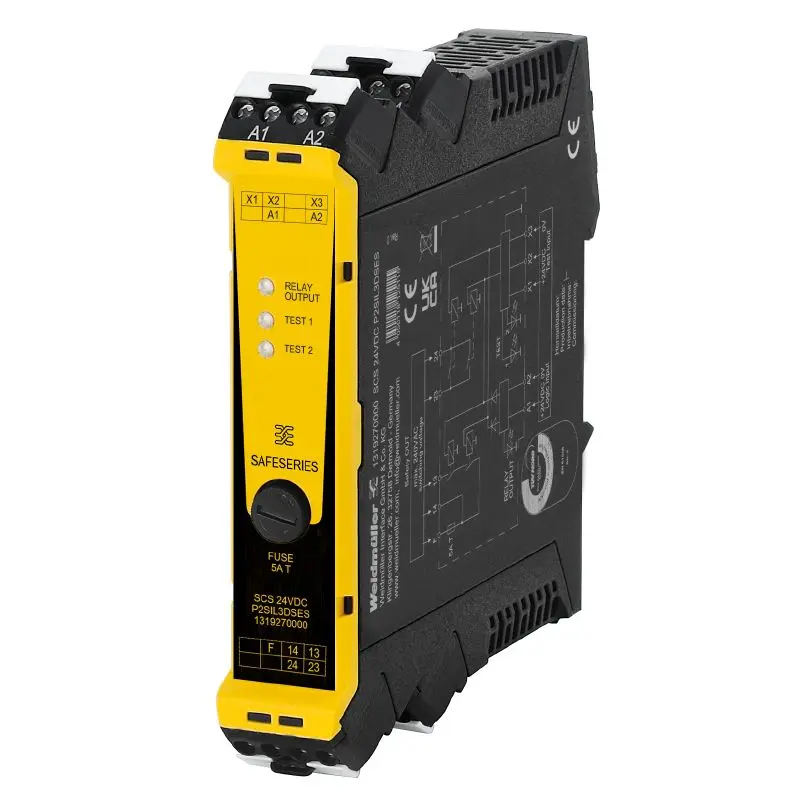 Produktfoto 1 von WEIDMÜLLER SCS 24VDC P2SIL3DSES, SAFESERIES, P/n: 1319270000