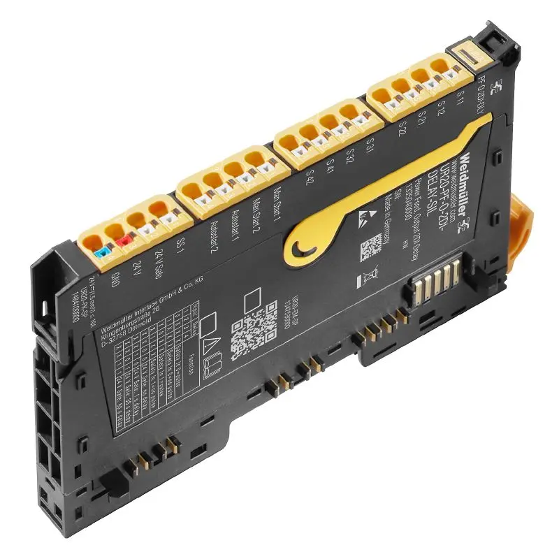 Produktfoto 1 von WEIDMÜLLER UR20-PF-O-2DI-DELAY-SIL, Remote-IO-Modul, IP20, Safety