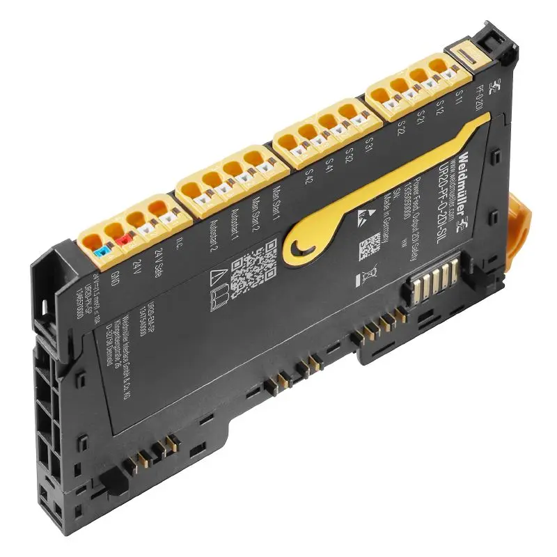 Produktfoto 1 von WEIDMÜLLER UR20-PF-O-2DI-SIL, Remote-IO-Modul, IP20, Safety, SIL-Einspeisung