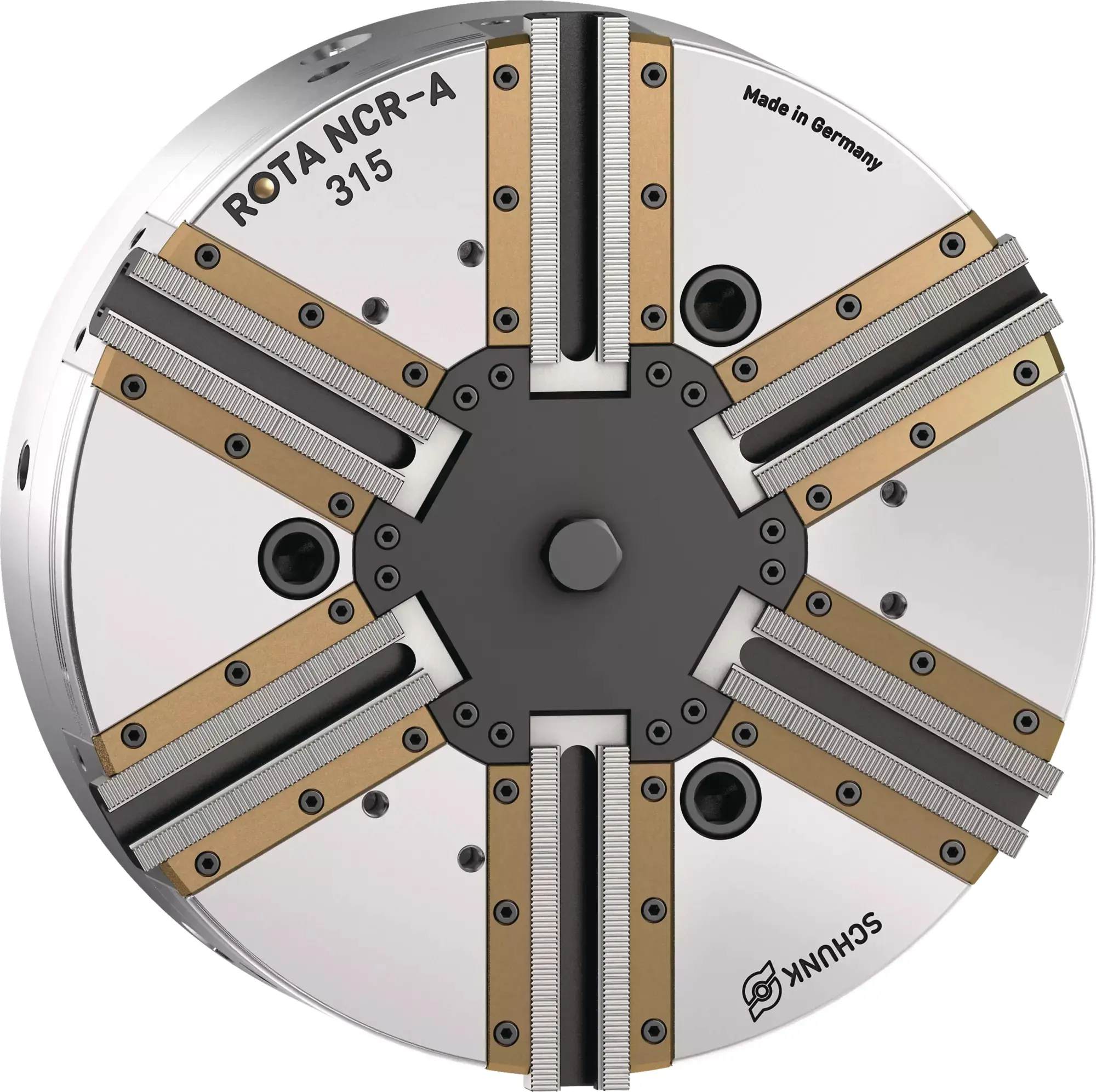 Produktfoto 1 von SCHUNK ROTA NCR-A 315 Z220-SV90°, Abgedichtetes 6-Backen-Kraftspannfutter
