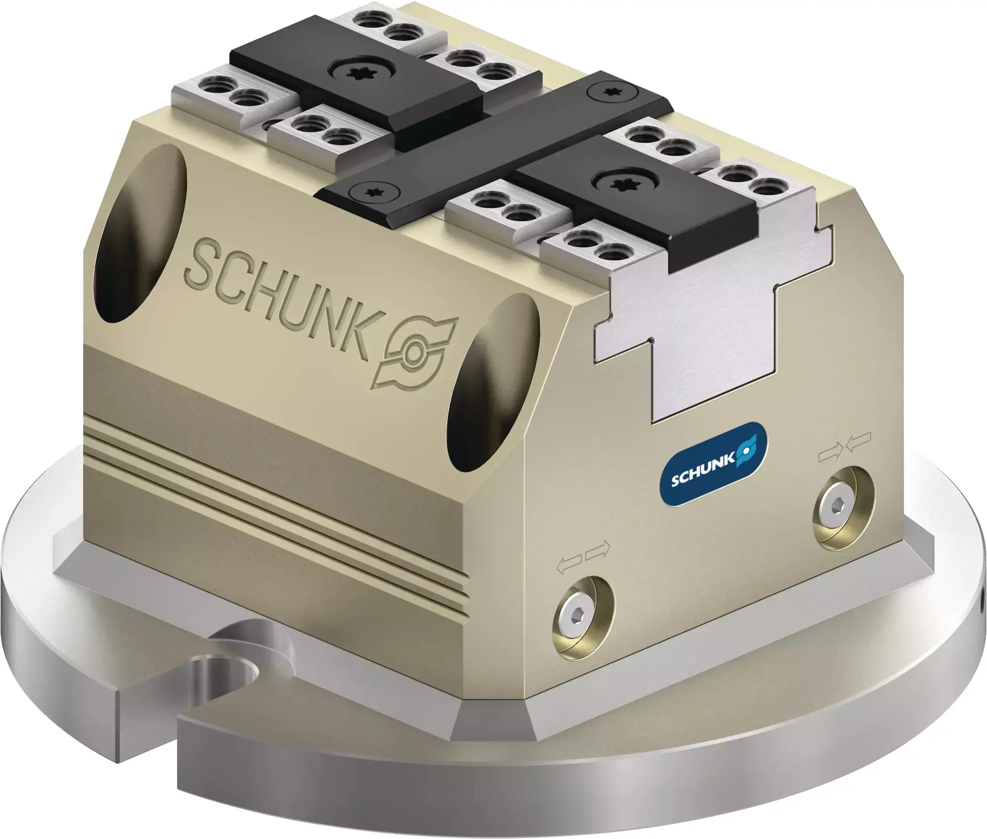 Produktfoto 1 von SCHUNK PGS3 100, Pneumatische 2-Backen-Kraftspannblöcke