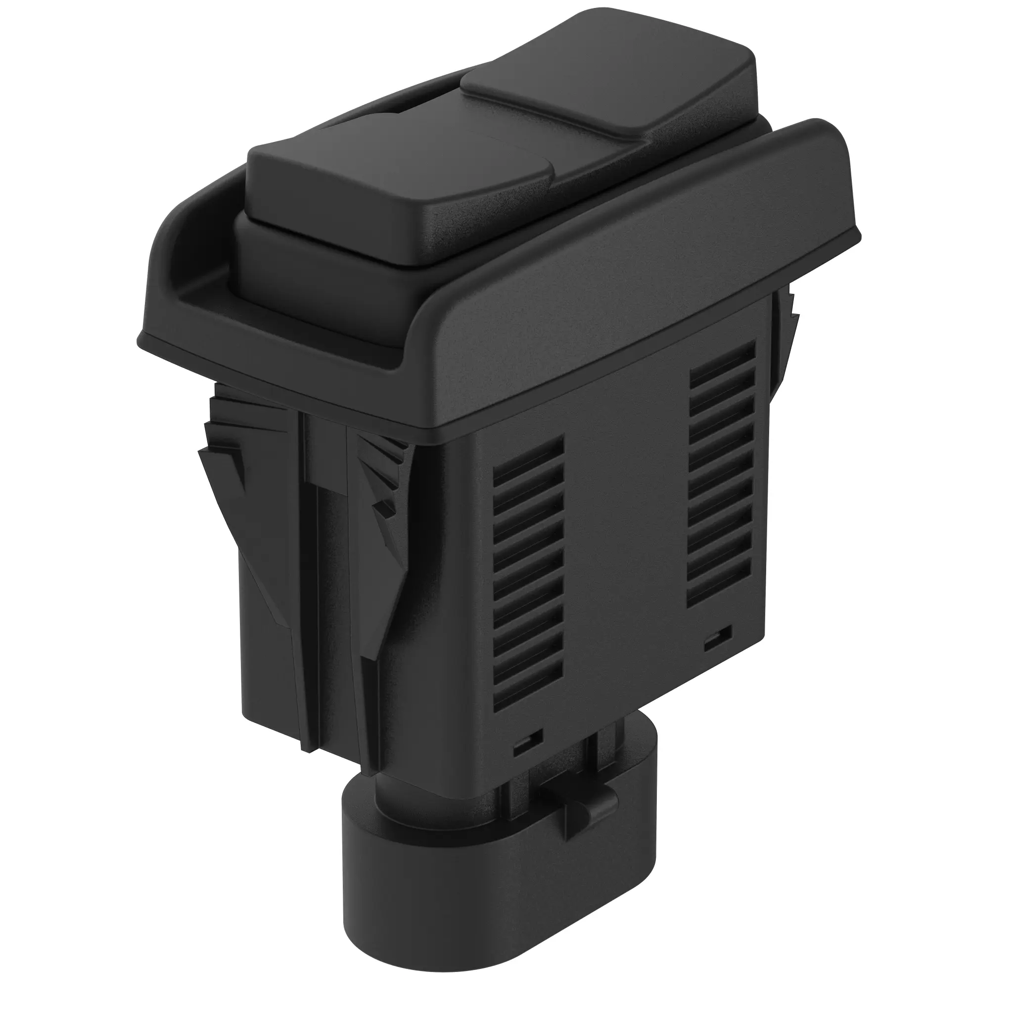 Produktfoto 1 von Elobau 145DW40A00 Wipptaste schwarz AMP Stecker