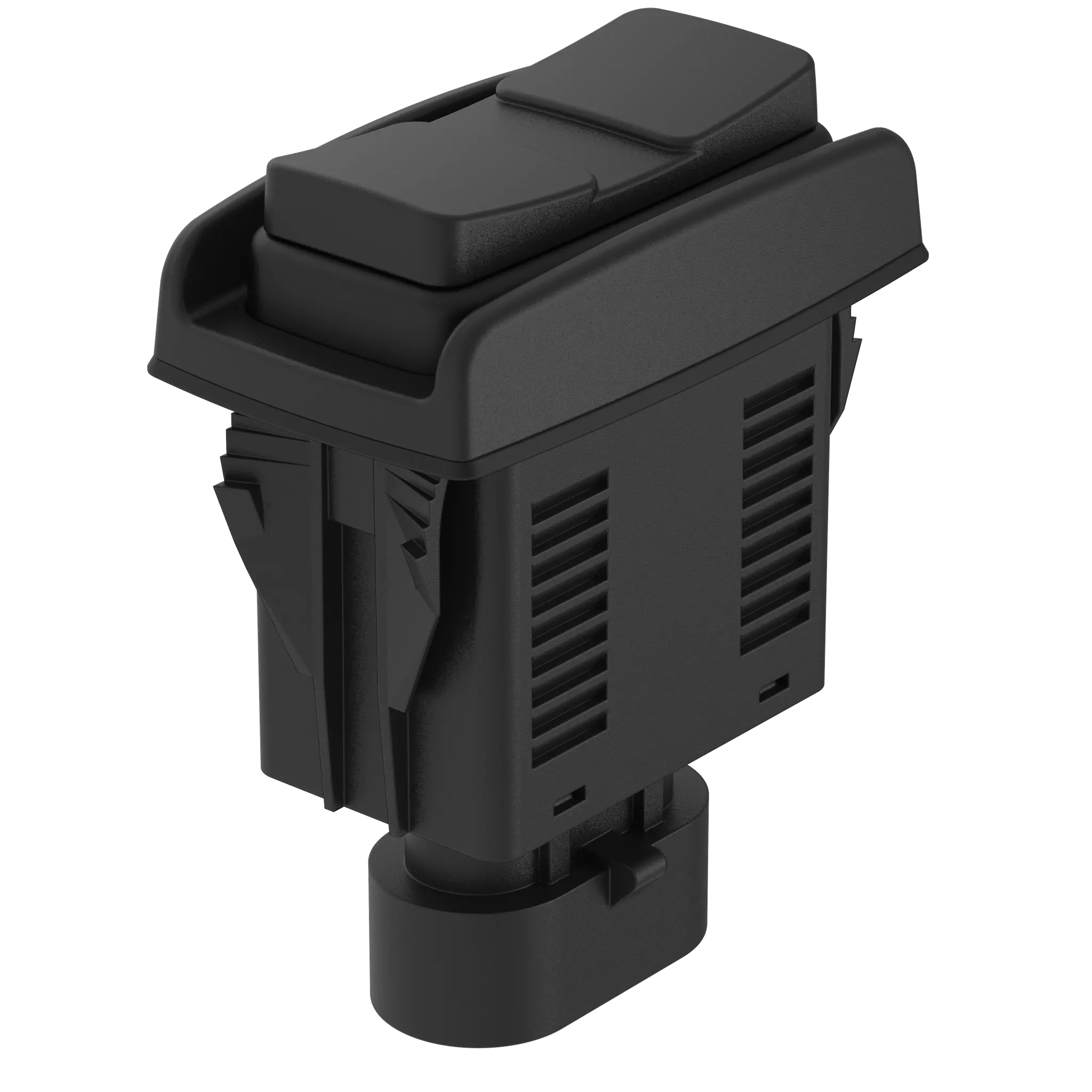 Produktfoto 1 von Elobau 145DW40A00, Wipptaste schwarz, AMP Stecker