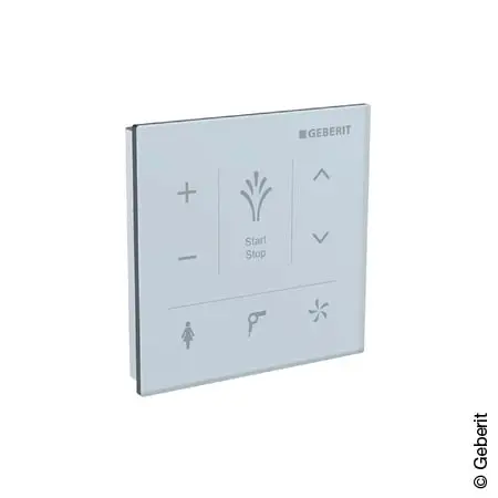 Produktfoto 1 von Geberit 147038SI1, AquaClean Mera und Tuma Comfort Wandbedienpanel weiß