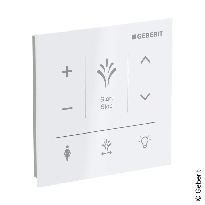 Produktfoto 1 von Geberit 147041SI1, AquaClean Sela Wandbedienpanel weiß