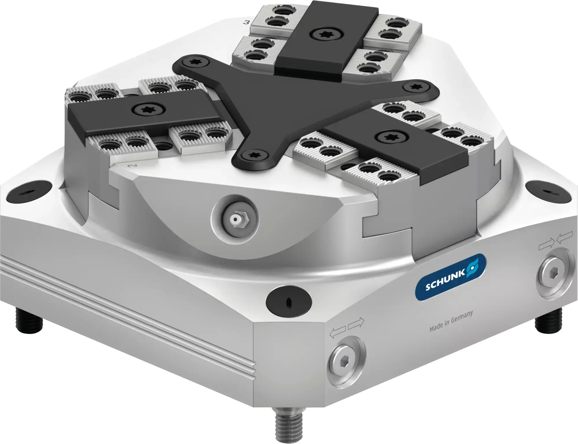 Produktfoto 1 von SCHUNK KRP3 200, Pneumatische 3-Backen-Kraftspannblöcke