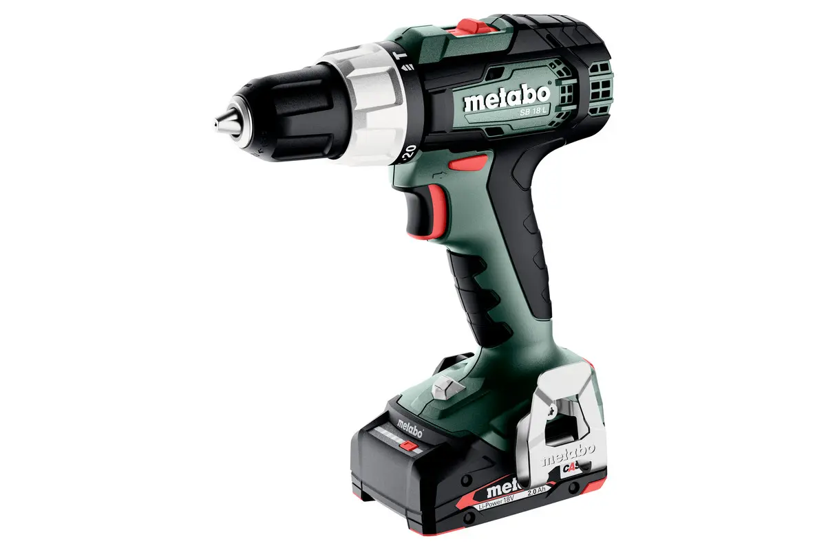 Produktfoto 1 von Metabo 614053500, Akku-Schlagbohrschrauber SB 18 L 2x 2,0 Ah und Ladegerät in metaBOX 145