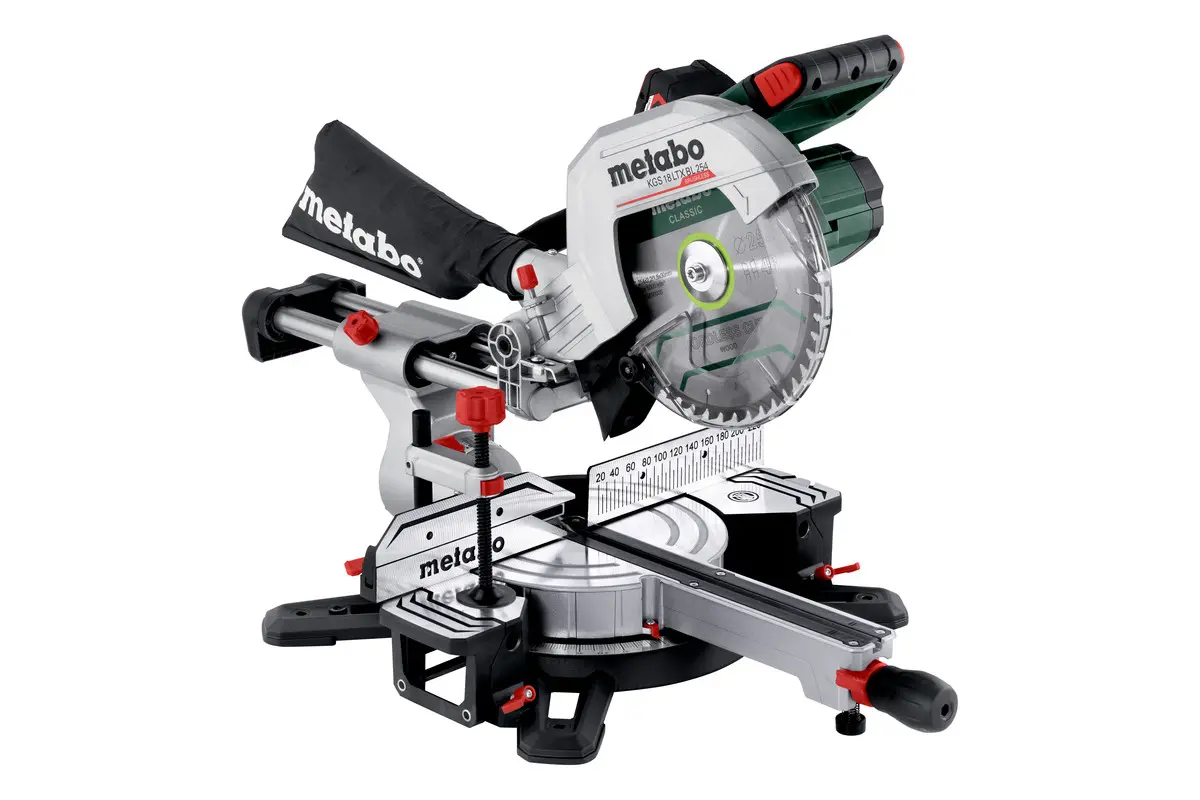 Metabo Akku-Kapp- und Gehrungssäge KGS 18 LTX BL 254 mit Zugfunktion 1x 4,0 Ah
