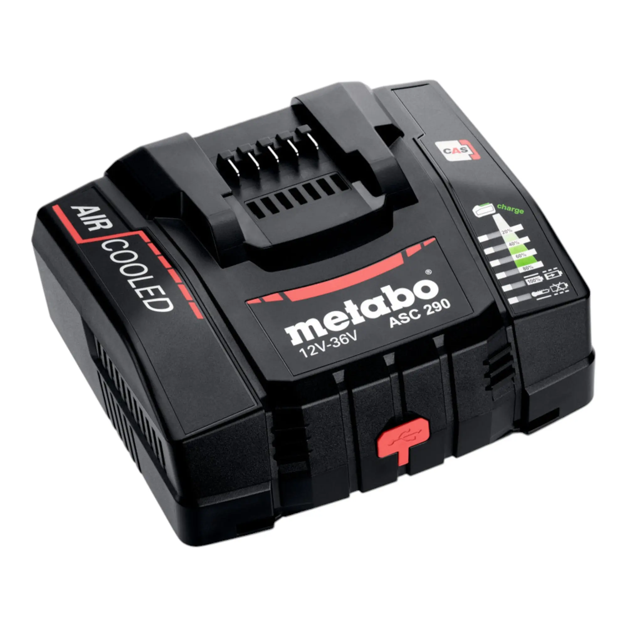 Produktfoto 1 von Metabo 627370000, ASC 290 Schnellladegerät 12 - 36 V AIR COOLED für Li-Ion Akkus
