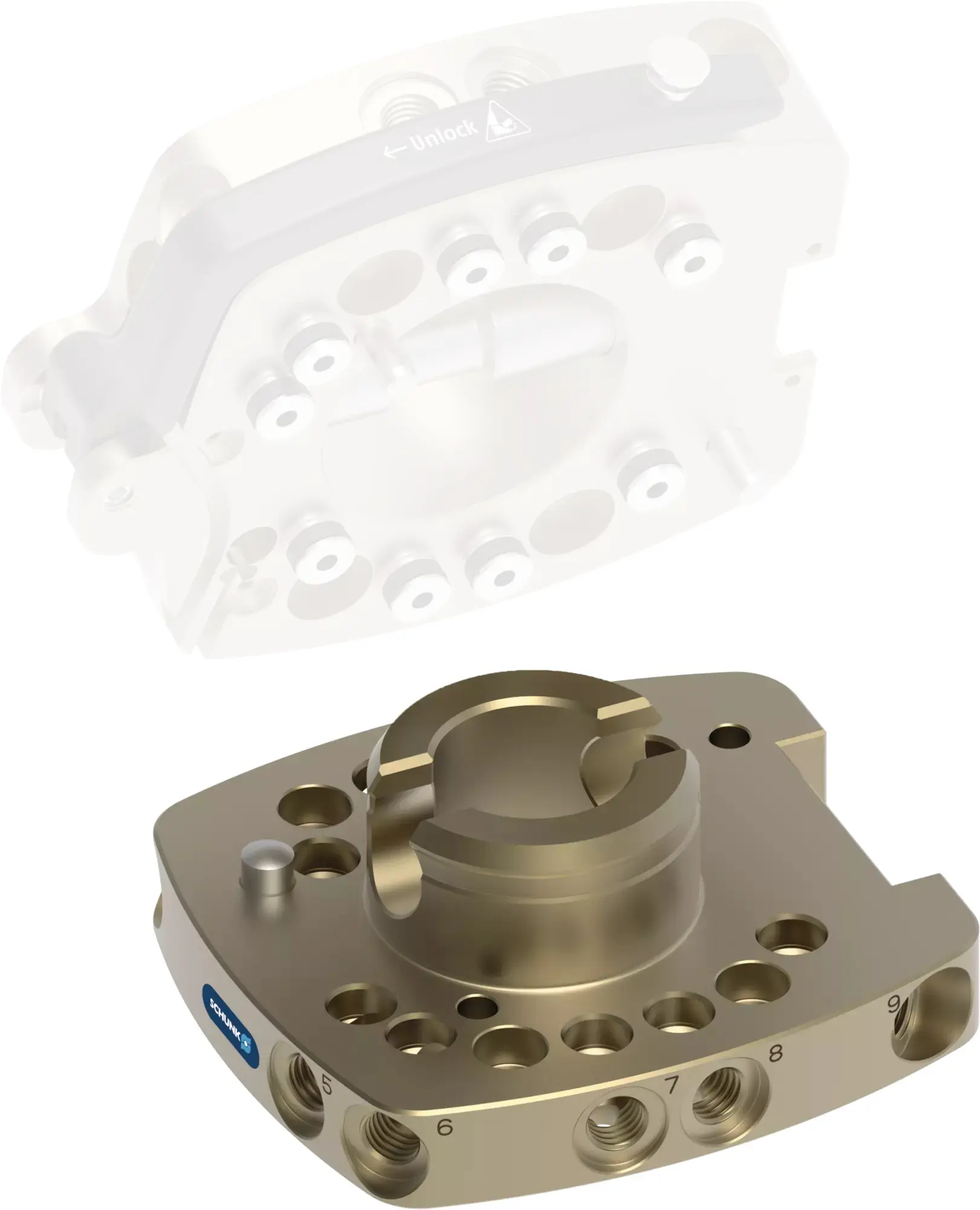 Produktfoto 1 von SCHUNK CMS 080-A-B, Manuelles Wechselsystem
