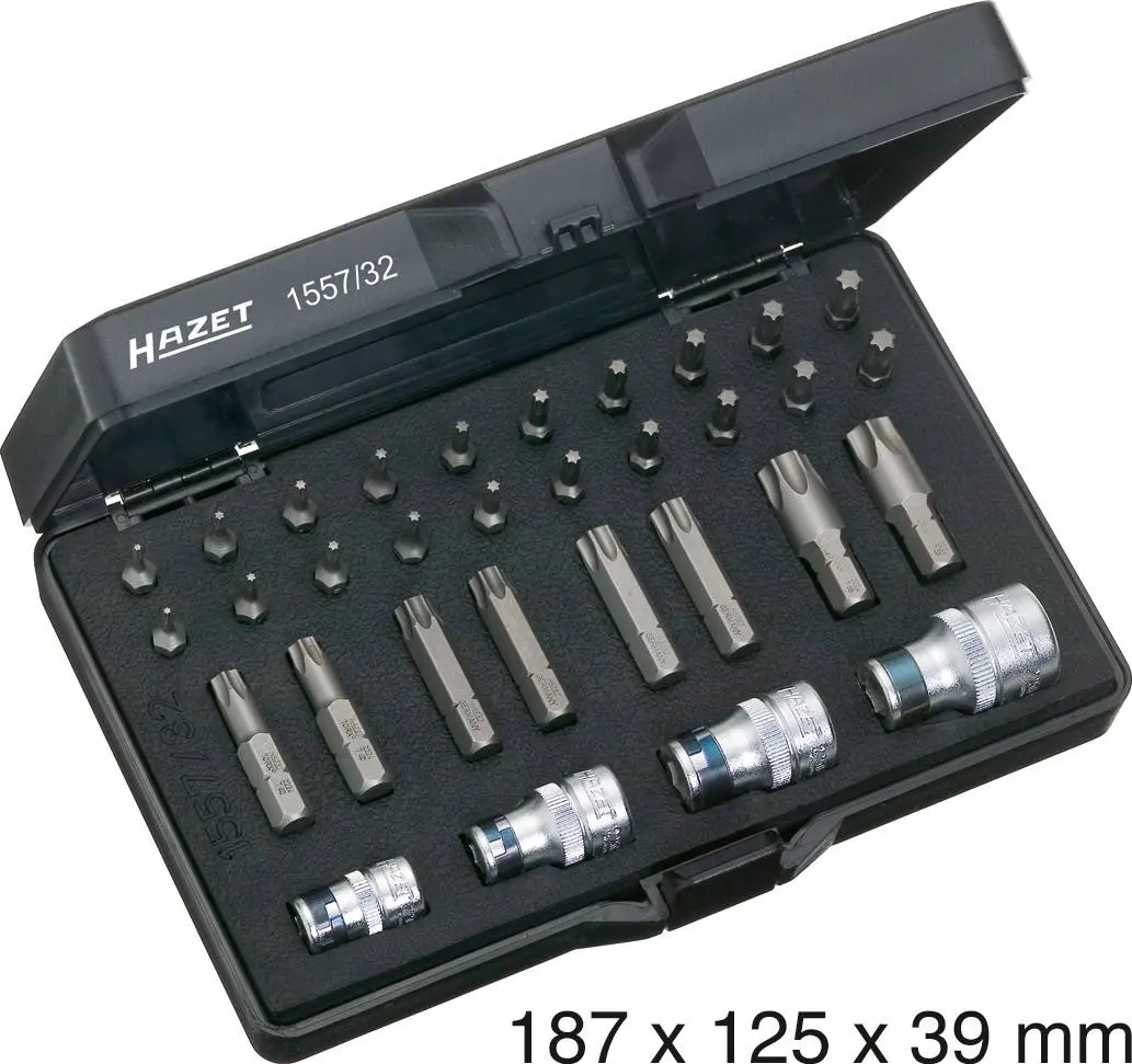 Produktfoto 1 von Hazet 1557/32, Bit-Set 32teilig Innen-TORX