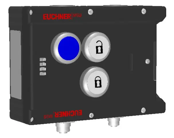Produktfoto 1 von Euchner MGB-L1-APA-AD3A1-S9-R-155999, Zuhaltemodul mit 3 Taster, 2xM12