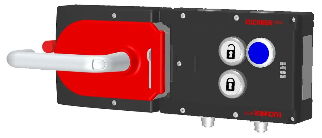 Produktfoto 1 von Euchner MGB-L1HE-APA-L-156003, Zuhalteset, Federkraft mit 3 Taster, 2 x M12