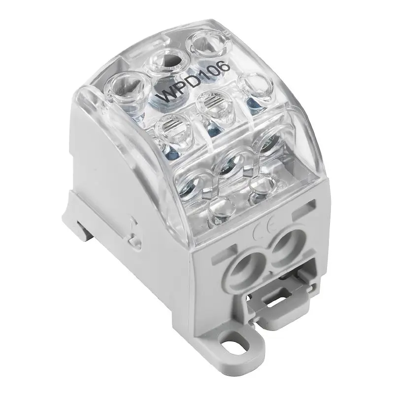Produktfoto 1 von WEIDMÜLLER WPD 106 1X70/2X25+3X16 GY, Potentialverteilerklemme, Schraubanschluss