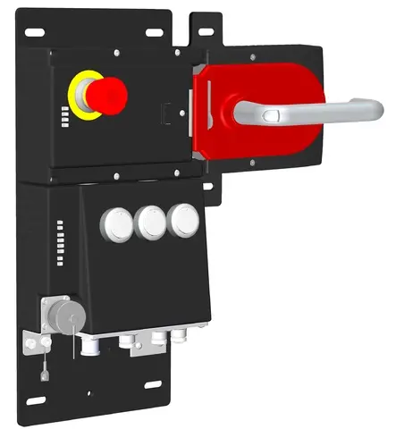 Produktfoto 1 von Euchner MGB-L2HB-EIA-R-157789, Zuhalteset+3 Tastern, Not-Halt, M12
