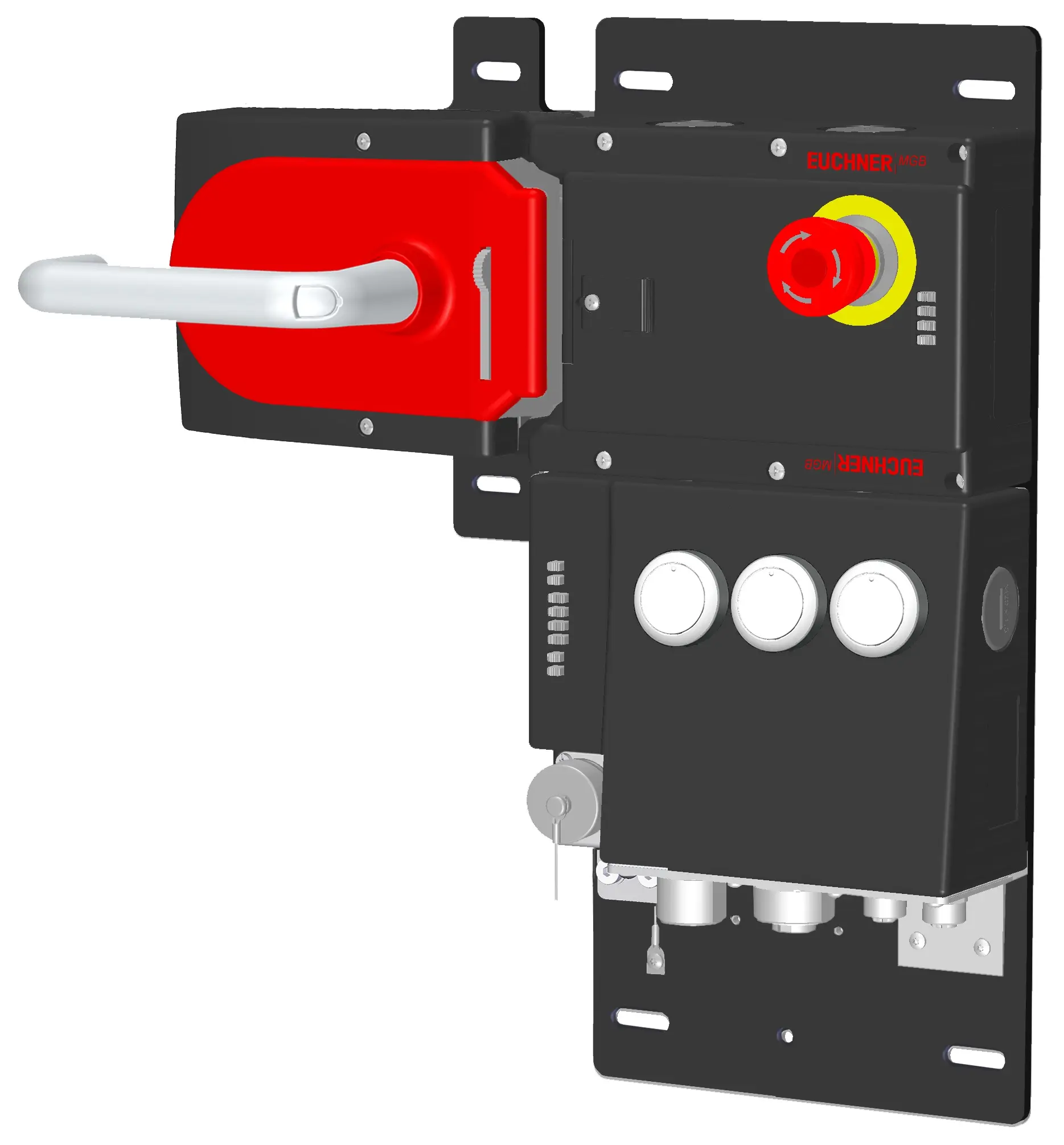 Produktfoto 1 von Euchner MGB-L2HB-EIA-L-157790, Zuhalteset+3 Tastern, Not-Halt, 7/8'
