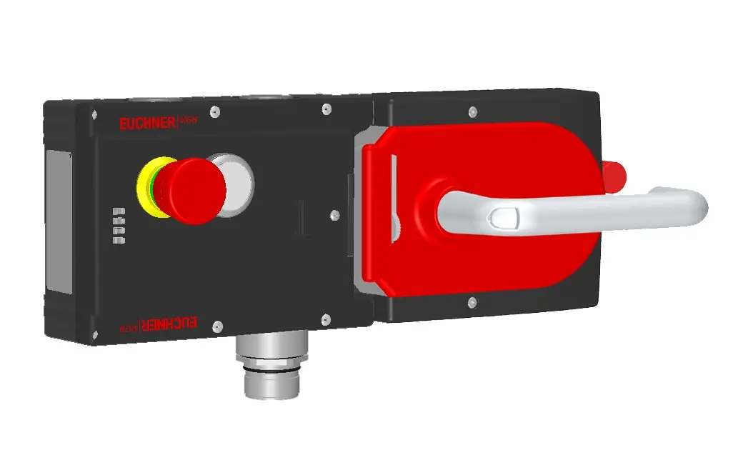 Produktfoto 1 von Euchner MGB-L1HE-ARA-R-157965, Zuhalteset mit 1 Taster, Not-Halt, RC26